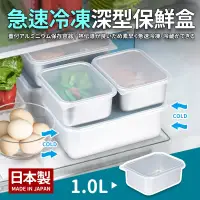 在飛比找博客來優惠-日本製急速冷凍深型保鮮盒(小)1.0L