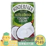 NướC CốT DừA HIệU WONDERFARM COCONUT CREAM 400ML越南 大農莊 椰漿 椰奶