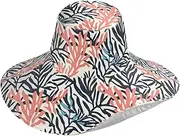 [Yoogain] Print Coral Foldable Vacation Hats for Women for Hiking Decorative Floppy Sun hat for Womens Running Collapsible Gorras para Mujer, Print Coral, One Size