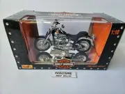 Maisto Harley Davidson FLSTF Fat Boy 1999 Motorcycle 1:10 Scale (Blue Tank)READ