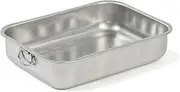 Steel Pan High Rectangular Non-Stick Baking Pan, 35 cm Size