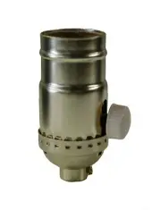 Incandescent Lamp holder Socket Full Range Dimmer, Polished Gilt