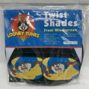Vintage 1998 Looney Tunes Twist Shade Sun Protection Vehicle Standard Taz Devil