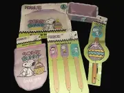 PEANUTS SNOOPY EASTER SET-SILICONE MITT~SPATULAS~COOKIE CUTTER~DISH~SNACK BAGS