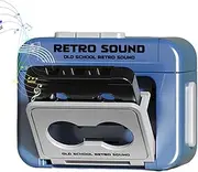 [Generic] Retro Cassette Tape Keychain, Cassette Tape Keychain Pendant, Music Playback Function Pendant Keyring for Bags, Mobile Phones, Car Keys, Backpacks
