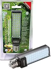 Exo Terra Forest Canopy Energy Efficient LED Light Bulb for Tropical Plants Growth for Terrariums with Integrated Ballast 8W E27 6500K 1 Pack (Pack of 1)
