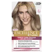 L'Oreal Paris Excellence Creme Hair Colour 8.1 Ash Blonde