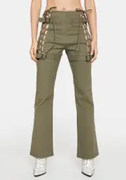[Stuck on Stupid] Nancy Lace Up Pants