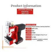Handheld Wireless Electric Bag 210W Stitching Closer Sack Seal Sewing Machine