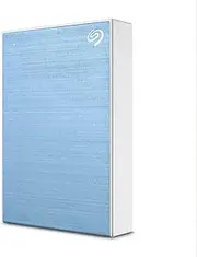 Seagate One Touch Portable External Hard Disk Drive with Data Recovery Services, 5TB, Blue