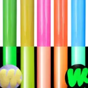 Puff Vinyl Heat Transfer, Glow in the Dark Iron on for Cricut, HTV Bundle Lumino