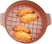 Silicone Air Fryer Basket Liners | Heat-Resistant Air Fryer Tray Air Fryer Basket Liner,Versatile Air Fryer Silicone Liner Air Fryer Accessories for Air Fryers Ovens Microwaves