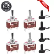 12 Volt Momentary Toggle Switch (On)-Off-(On) 3 Way Waterproof Toggle Switch 12V