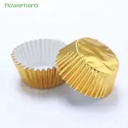 Golden Paper Cupcake Cases-100pcs/lot Liners Muffin Case Cups Kitchen Bake Tool