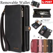 For Google Pixel 9 Pro XL 8 7 6 8A Wallet Case Flip Leather Shockproof Zip Cover