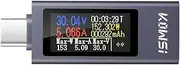pe-C Cellphone Charging Tester PD Direct t Voltmeter Aluminum Alloy Housing Power Meter Support 4-30V Voltage 0-12A t Support Fastcharging Test Full Interface Compatibili Multicolor One Size