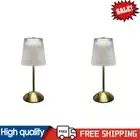 Crystal Table Lamp Metal Rechargeable Touch Desk Light (Small Square Crystal) AU