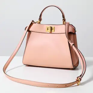 Fendi 8BN244 迷你鎖扣 Peekaboo 包 粉色【促銷品】