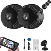 Camtrix Magnetic Mini Security Camera, Camtrix Security Camera, Camtrix Mini 1080p HD Wireless Magnetic Security Camera, Night Vision Motion Detection Security Cam Covert Cameras with App (2Pcs)