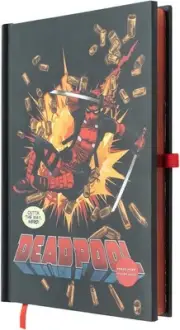 Grupo Erik Marvel Deadpool Notebook A5 With Led Light | Dotted Journal, Dotted N