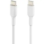 Belkin BoostCharge 1.01 m USB-C Data Transfer Cable - 1 Pack - Cable for Smartphone, Tablet, Notebook, AirPods Pro, iPad Air, iPad mini, iPad Pro, -
