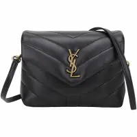 在飛比找Yahoo奇摩購物中心優惠-YSL Saint Laurent LOULOU Y字絎縫牛