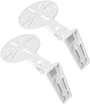 MERRYHAPY Monitor Camera Stand Security Camera Holder Indoor/Outdoor No Drilling White 2 Pack