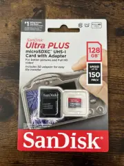 SanDisk 128GB Ultra Micro SDXC UHS-1 Memory Card with Adapter Factory Sealed