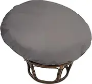 Papasan Chair Cushion Cover Only, Outdoor Indoor Splash Proof, Easy Clean, Outdoor Indoor Cushion Waterproof Slipcover for Wicker Egg Chair, Internally Fixed,Dark Grey,47 * 47in