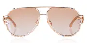Anna-Karin Karlsson THE CLAW PILOT Rose Gold Women’s Sunglasses Gold Size 62