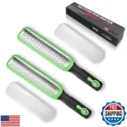 Zester Grater Set of 2, Cheese Grater for Kitchen Lemon Zester Tool Garlic Gr