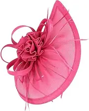 [WOFASHPURET] Mesh Top Hat Summer Hats for Women Watchband Decorative Studs Fashionable Bridal Women Hats Tops Hats Headwear Wedding Dress for Bride Prom Hat Hat Imitation Blue
