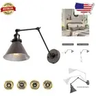 Farmhouse-Style Adjustable Wall Lamp - Corded & Swing Arm for Versatile Use