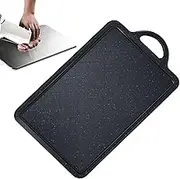 Double Sided Chopping Board | Reversible Defrosting Board 304 Stainless Camping Cutting Block | Thicken Serving Tray, Kitchen Gadgets for Delicatessen, Vegetable