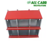 Chicken Nesting Boxes 6 Compartment Metal Poultry Nest Box Galvanized Steel