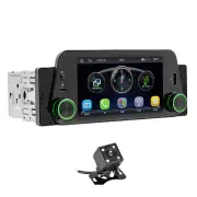 Single Din Car Stereo Radio Bluetooth CarPlay Mirror Link Hands-free Rear Camera