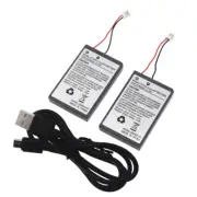 2 Pack 2000mAh 3.7V Replacement Battery for Sony PS4 Controller + Charging Cable