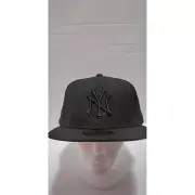 New Era New York Yankees 59Fifty Fitted Hat Cap - Black on Black/Pink UV - 7 1/2