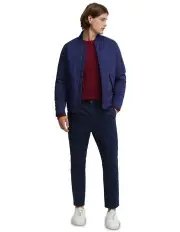 [Oxford] Hamish Padded Bomber Jacket in Navy