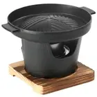 Mini Outdoor BBQ Plate Detachable Japanese Alcohol Stove Hibachi Grill (B) Hot