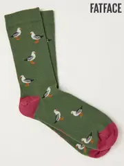 FatFace Green Seagull Men's Socks (AL0414) | $17