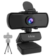 FULL HD 4K,2K,1080P WEBCAM for PC/Laptop USB Ring Light Microphone Tripod New