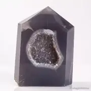 692g111mm Druzy Agate Geode Tower Point Natural Crystal Polished Quartz Healing