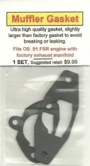 OS .91 FSR Exhaust/Muffler Gasket 2 PC Set w/fact-NIP