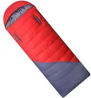 CJLWSLCO Red and Blue Outdoor Adult Envelope Down Sleeping Bag Can Be Spelled Double Duck Down 0-15 Degrees Camping sleeping bag Outdoor sleeping sack Waterproof sleeping bag Family camping sleeping b