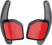 Car Steering Wheel Shift Paddles for A*UDI A1 A3 A4 A5 A7 Q5 Q7 TT TTS Steering Wheel DSG Paddle Extension Shifters Shift Sticker Decoration Carbon Fiber Style HTEOPOEKFR