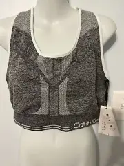 NWT Calvin Klein Performance Racerback Med-Impact Reversible Sports Bra Plus 2X
