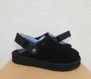 UGG BLACK GOLDENCOAST CLOG SUEDE PLATFORM SANDALS, MEN US 8/ EUR 41 ~NIB