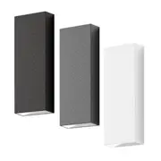 Edge Up/Down LED Wall Light 8w in Black, Dark Grey or White (3k/5k)