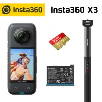 在飛比找momo購物網優惠-【Insta360】ONE X3 128G旅充套組 充電自拍